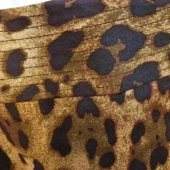 Rafaella Petite Leopard Print Skirt with Back Slit - Picture 4 of 5